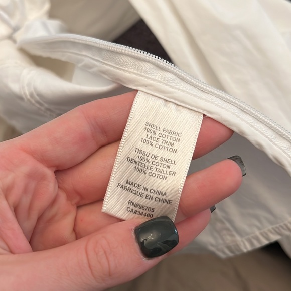 🟡 Rebecca Taylor White Top with Smocked Wrist - Picture 5 of 7